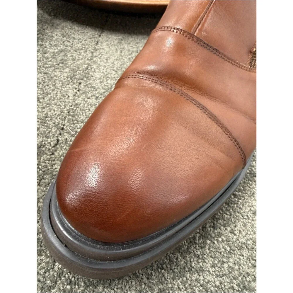 Marc Nolan Boots Mens 11 Grant Bucklet Brown Leather Tweed Preppy Academia